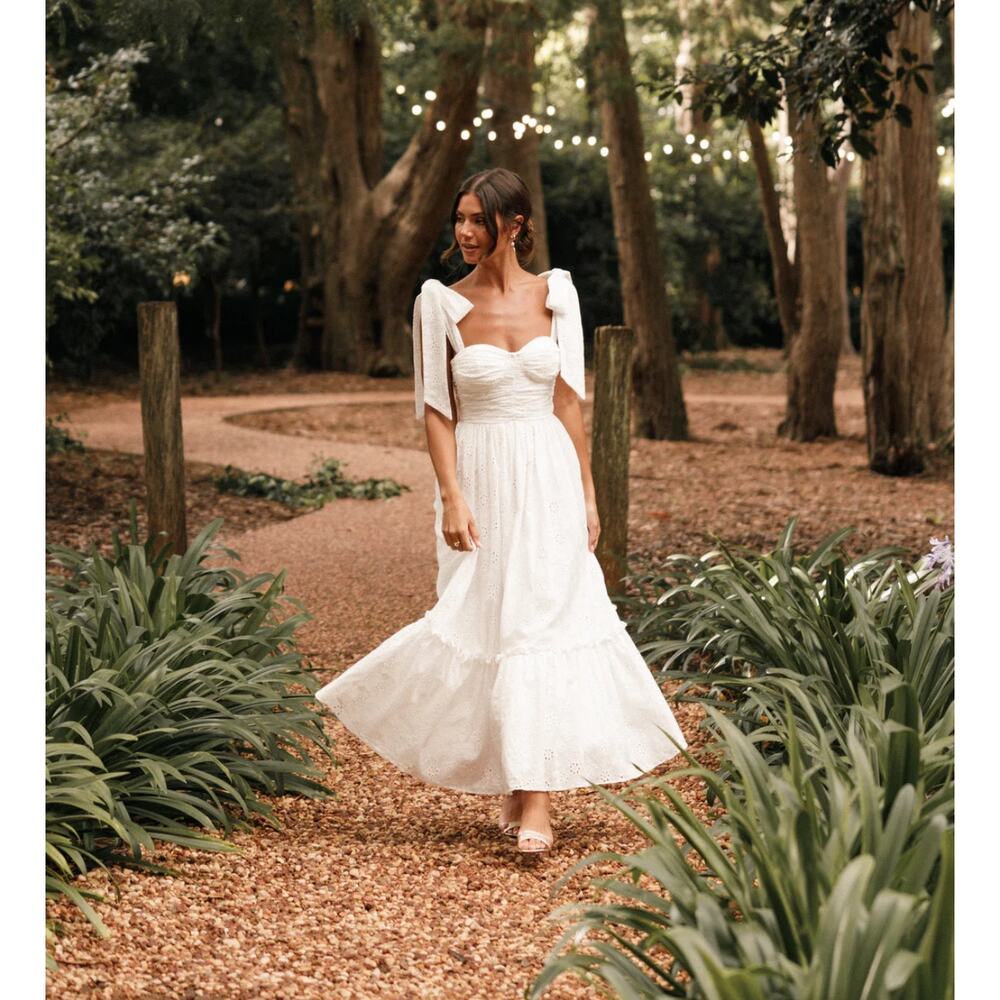 Petal & Pup White Maxi Dress